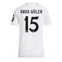 Camisa de Futebol Real Madrid Arda Guler #15 Equipamento Principal Mulheres 2024-25 Manga Curta